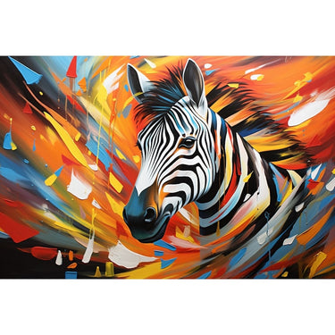Zebra Abstract Canvas